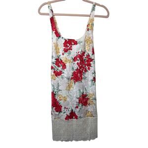 Md Vtg Victorias Secret Gold Label 90s Slip Dress Romantic Roses Cherub European